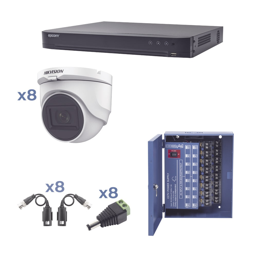 Kit TurboHD Hikvision KH1080P8DW