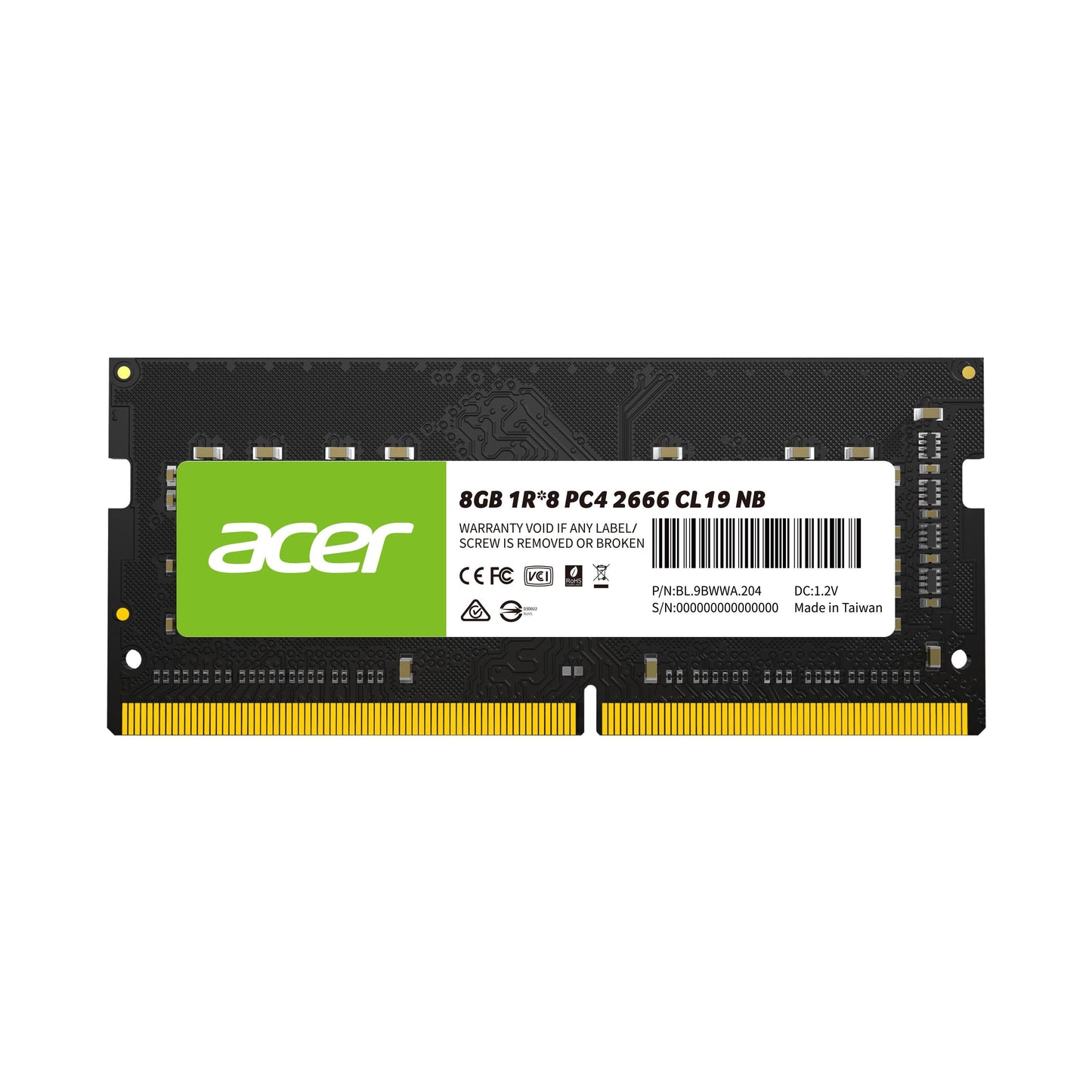 Memoria Acer BL.9BWWA.206 8 GB DDR4