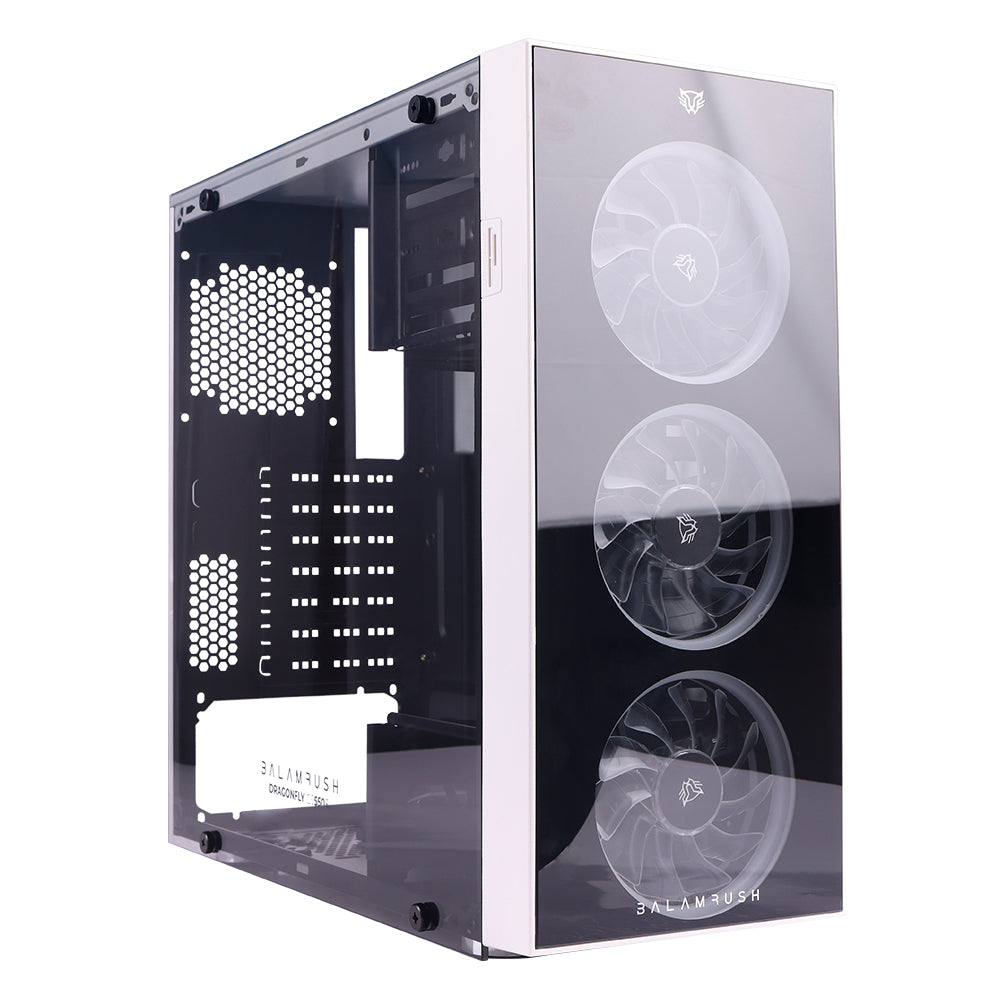 Gabinete Gaming Marca Balam Rush Dragonfly Nova Series Color Blanco - Escolar Express