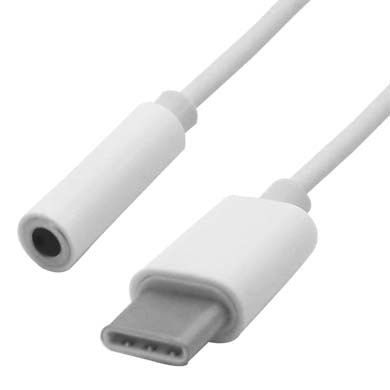 USB V3.0 Type C to Audio Cable Brobotix 170229 White 10 cm 