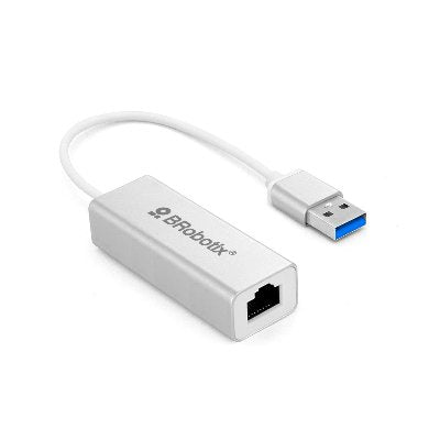 Convertidor USB V3.0 a RJ45, Gigabit Brobotix 263458 Blanco