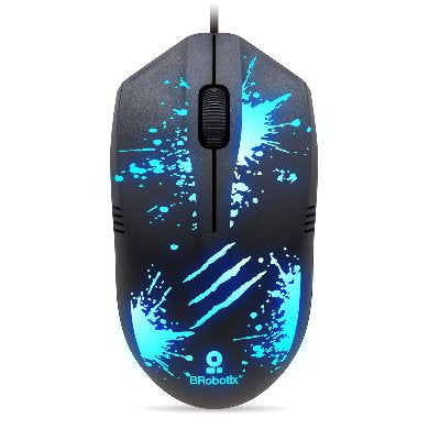 Mouse USB RGB XPLOTION Brobotix 263939 Negro 800/1200/1600 DPI