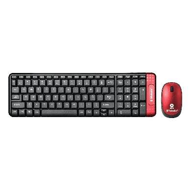 Kit Teclado y Mouse Brobotix 6000632 Negro / Rojo Español