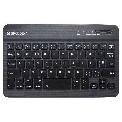 Teclado inalambrico Brobotix 6006436 Negro Inalámbrico