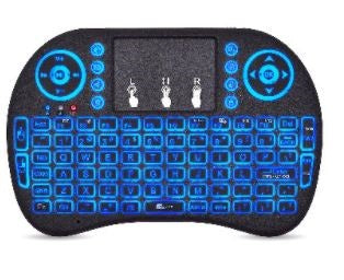 Teclado Mini Inalámbrico, Recargable, Ilumina Marca Brobotix 963814 Color Negro Alámbrico