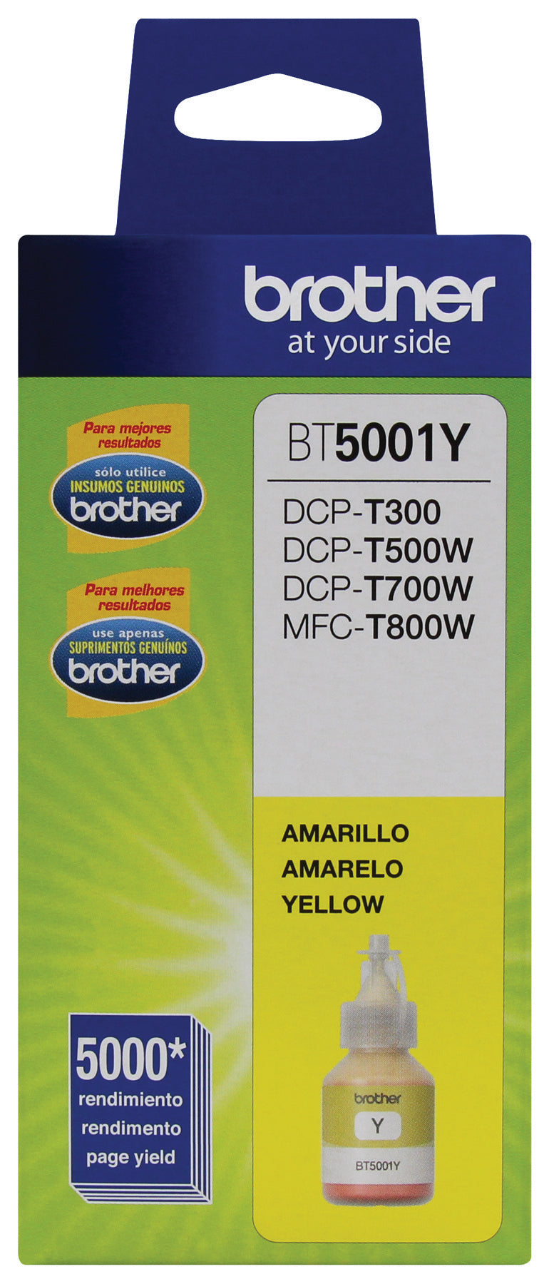 Tóner Brother BT5001Y Amarillo 5000 páginas - Escolar Express