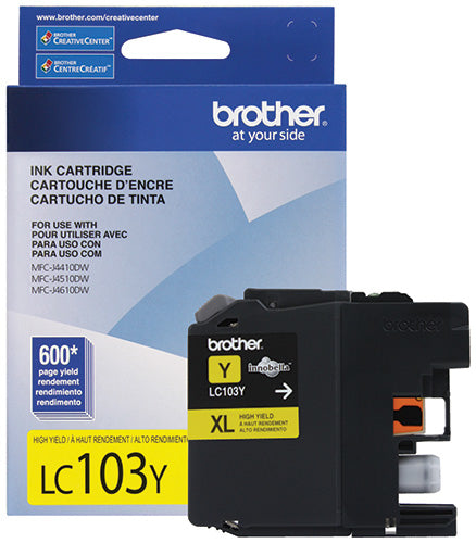 Cartucho Brother LC103Y Amarillo Inyección De Tinta