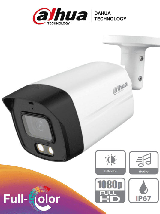 Cámara Bala Dahua Technology DH-HAC-HFW1209TLMN-A-LED 2MP 40 m