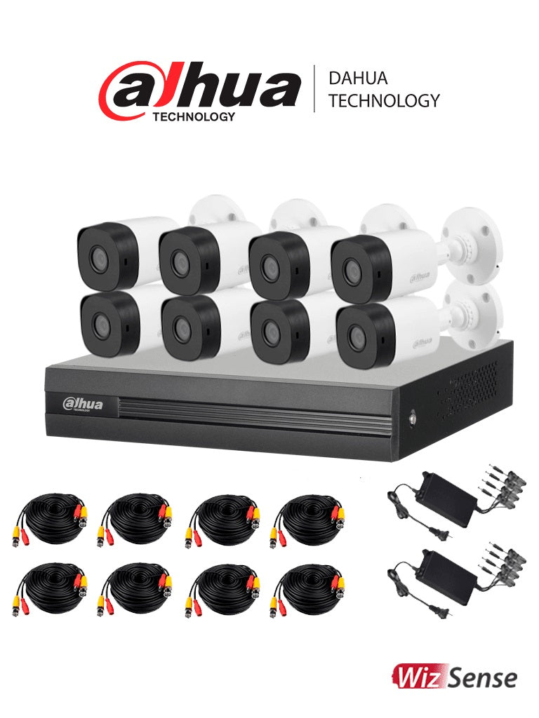 Kit de Videovigilancia Dahua Technology DH-KIT/XVR1B08-I/8-B1A21N-0360B 8 canales - Escolar Express