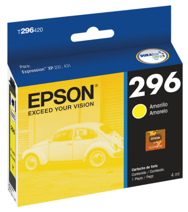 Cartucho Epson T296420-AL Amarillo Inyección De Tinta