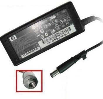 Cargador de Laptop Generico 65W AC-HP Punta Amarilla Negro