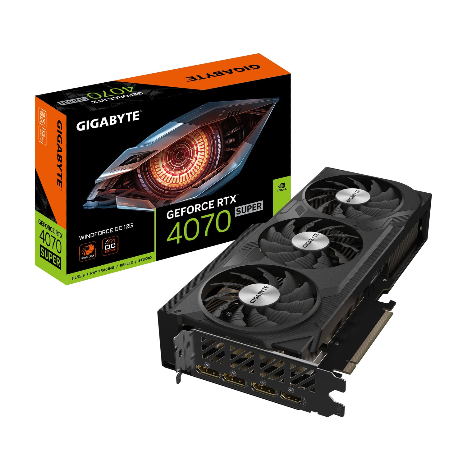 Gigabyte GV-N407SWF3OC-12GD video card 