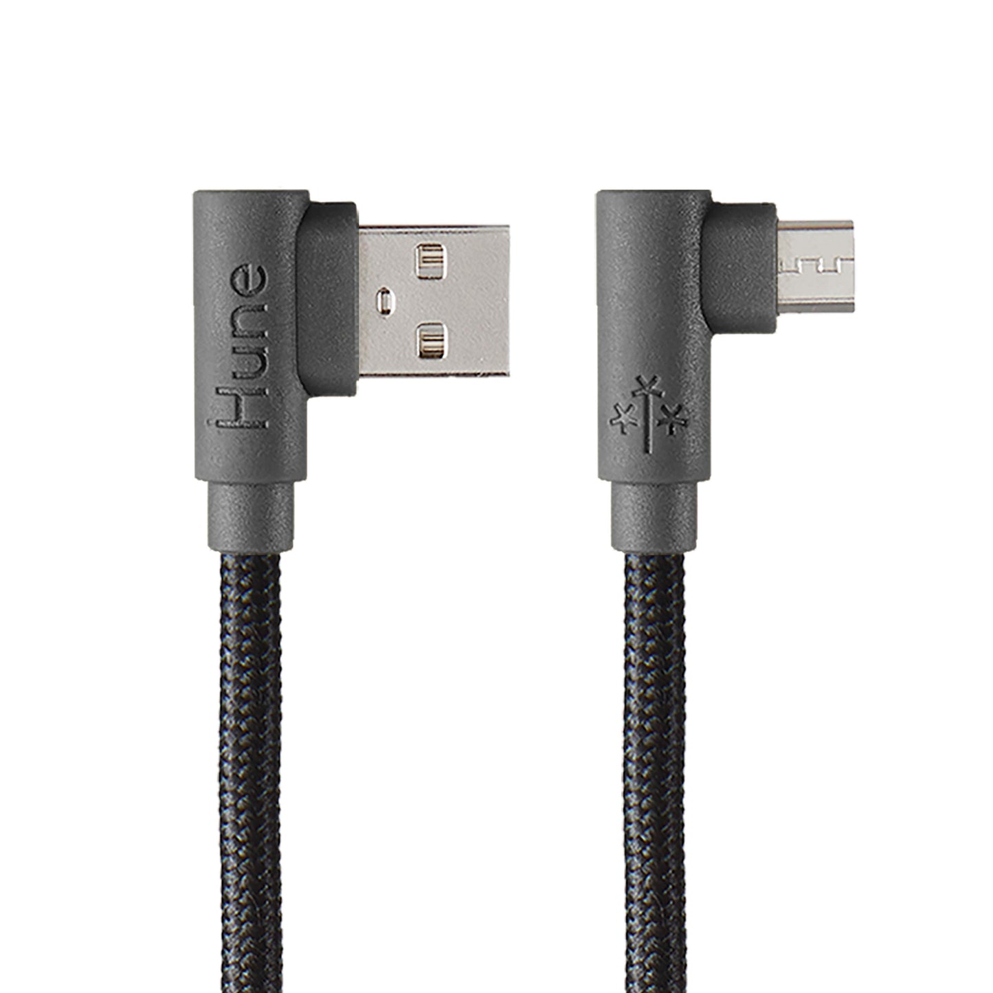 Cables Braided USB - USB Micro Hune Hiedra 1,2 m Roca / Gris