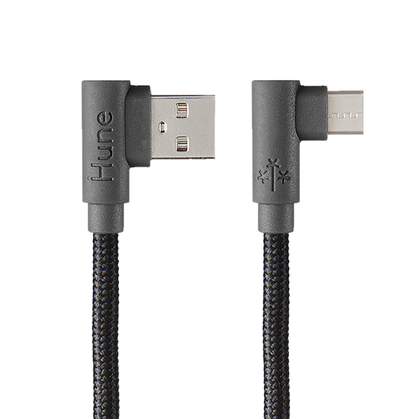 Cables Braided USB - Type C Hune Hiedra 1,2 m Roca / Gris