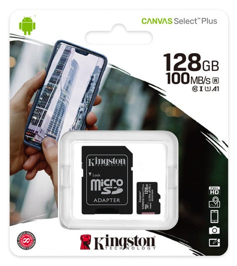 Micro SD Kingston Technology SDCS2/128GB 128 GB Negro