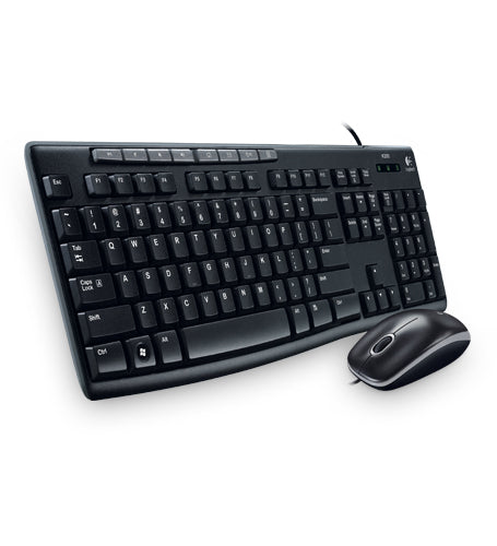 Kit de Teclado y Mouse Logitech MK200 Negro Estándar