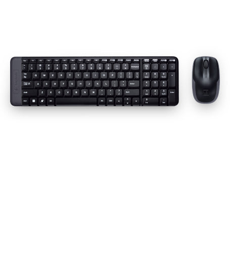 Kit de Teclado y Mouse Logitech MK220 Negro 10 m - Escolar Express