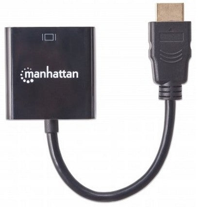 Convertidor HDMI a VGA Manhattan 151467 Negro - Escolar Express