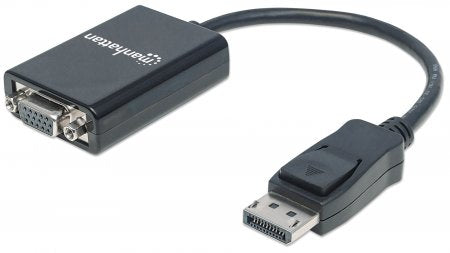 Adaptador Displayport a VGA Manhattan 151962 Negro VGA - Escolar Express