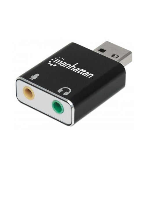 Convertidor USB a Audio Manhattan 152754 Negro USB