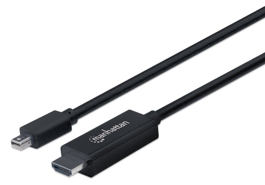 Cable Mini DisplayPort a HDMI Marca Manhattan 153232 Color Negro