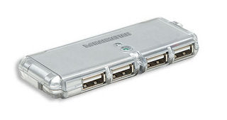 Hub USB Manhattan 160599 Gris USB 2.0