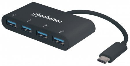 Hub USB Manhattan 162746 Negro