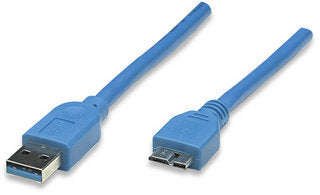 Manhattan USB Cable 325424 Blue 