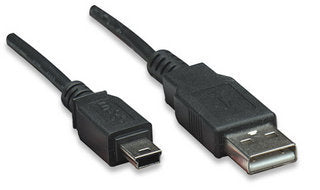 Cable USB Manhattan 333375 Color Negro