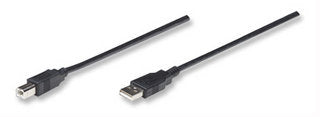 Cable USB Manhattan 333382 Negro