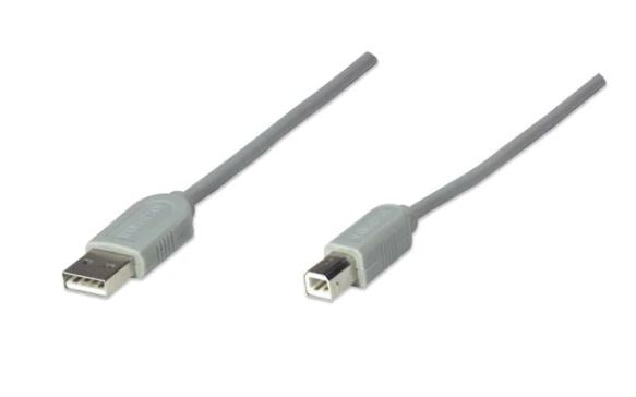 Cable USB Manhattan 341028 Gris