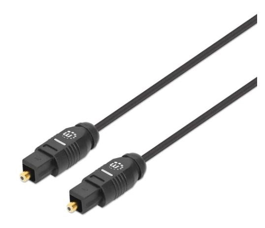 Cable de Audio Digital Optico Toslink Manhattan 356077 Negro Macho / Macho