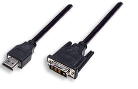 Cable DVI a HDMI Manhattan 372503 Negro