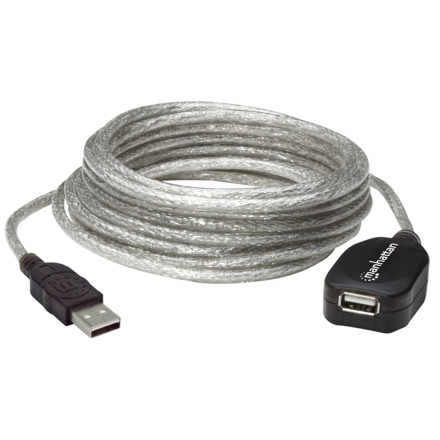 Cable USB Manhattan 519779 Plata Macho/hembra