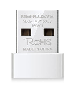 Adaptador NANO USB 2.0 Mercusys MW150US Blanco 150 Mbit/s