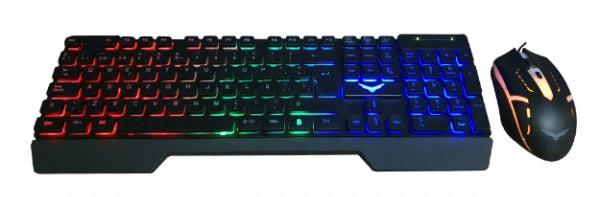 Kit Teclado y Mouse Gamer Naceb Technology Fallen Negro 800/1200 DPi - Escolar Express