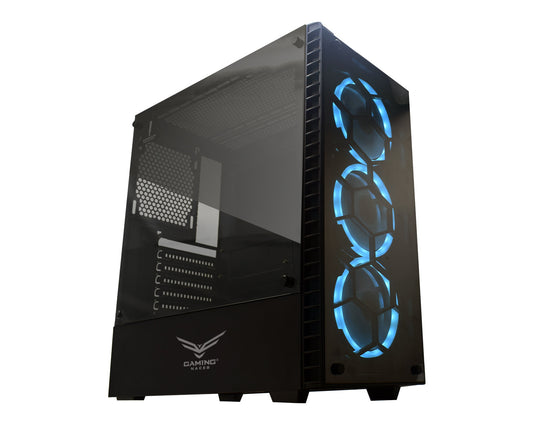 Gabinete Gaming Naceb Technology HYDRA Crystal Case Negro Full ATX - Escolar Express