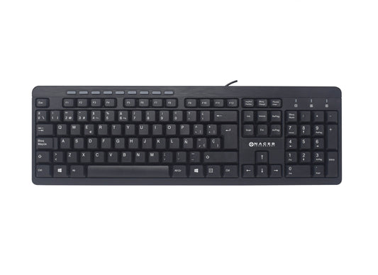 Teclado Multimedia Naceb Technology NA-0109 Negro Alámbrico - Escolar Express