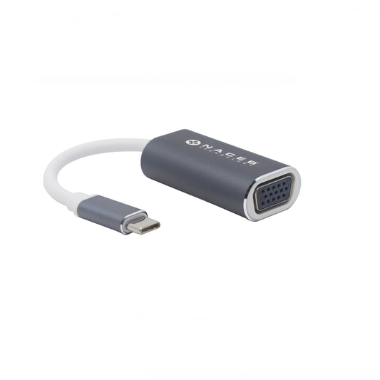 Adaptador Tipo C a VGA Marca Naceb Technology NA-0110 Plata VGA - Escolar Express