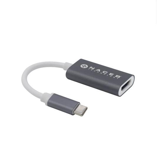 Adaptador Tipo C a HDM Marca Naceb Technology NA-0114 Plata HDMI - Escolar Express