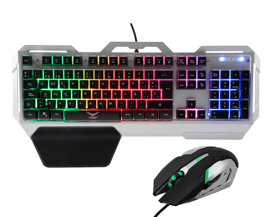 Kit de Teclado y Mouse Gaming Naceb Technology NA-0911 Negro USB - Escolar Express