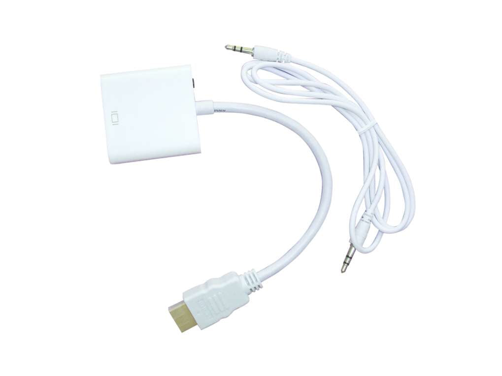 Convertidor HDMI a VGA Naceb Technology NA-235 Blanco VGA - Escolar Express