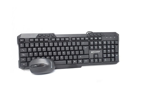 Kit de Teclado y Mouse Naceb Technology NA-618 Negro Estándar - Escolar Express