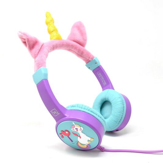 Audífonos Infantiles Unicorn Necnon NBHK-UNICORN Morado 101.6 cm