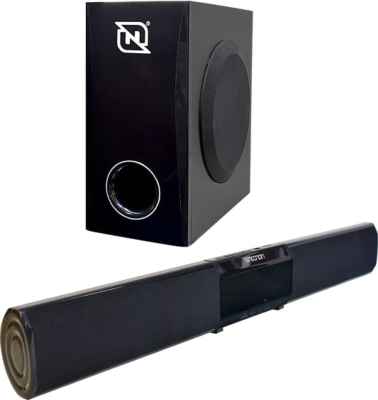 SoundBar con Subwoofer Necnon NSB-01W Negro 20W