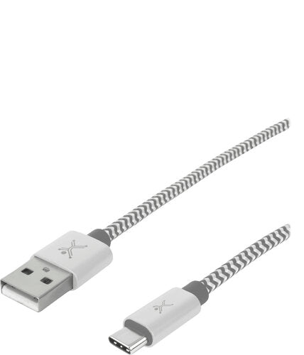 Cable USB tipo A tipo C Perfect Choice PC-101673 Plata - Escolar Express