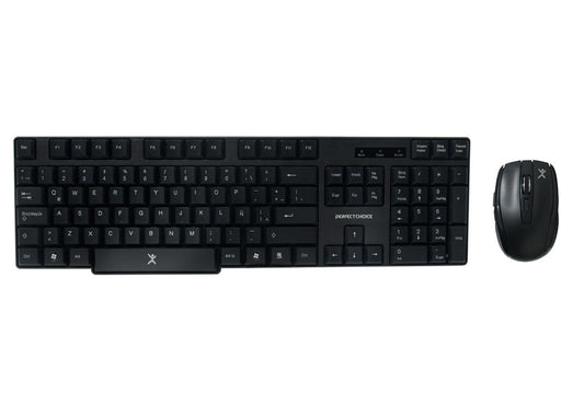 Kit de Teclado y Mouse Perfect Choice PC-200994 Negro 10 m - Escolar Express