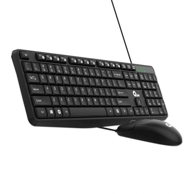 Kit de Teclado y Mouse Qian QKX-20603 Negro