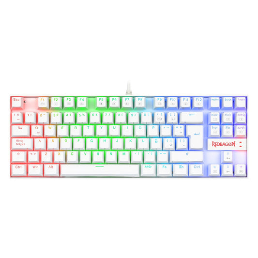 Teclado Mecánico Redragon K552W-RGB-SP Blanco Español