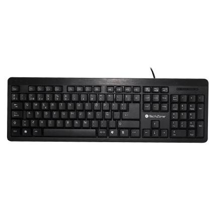 Teclado Techzone TZ16TEC01-ALA Negro USB - Escolar Express